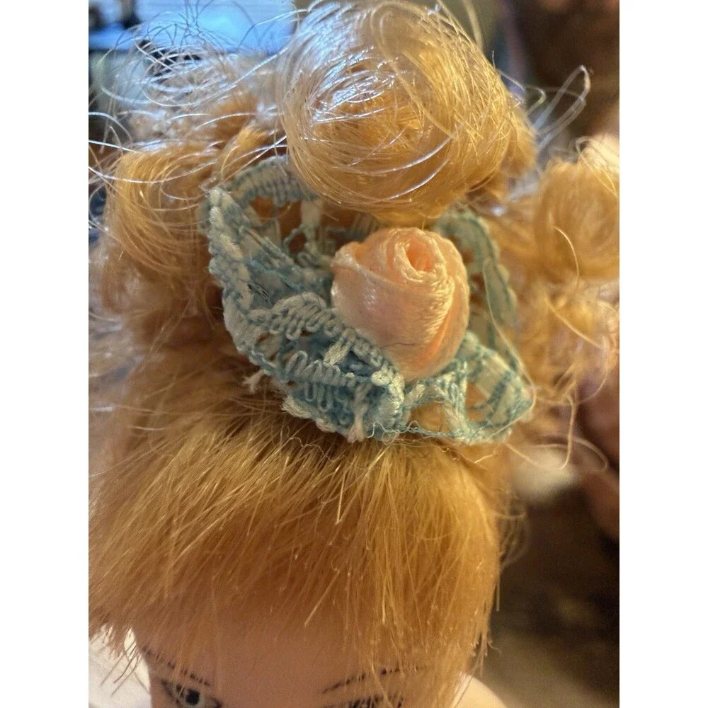 Vintage Porcelain Ballerina Doll w Stand 8-9 Inch Figurine Collectible